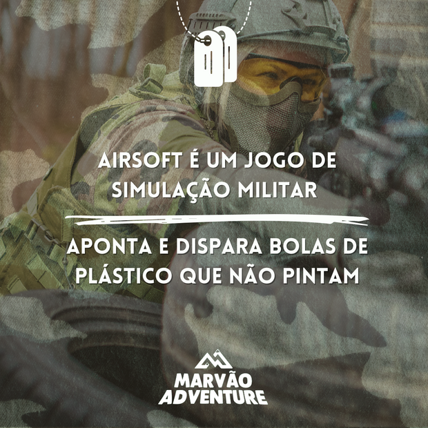 AIRSOFT | SIMULAÇÃO MILITAR (MIN. 10 PARTICIPANTES)